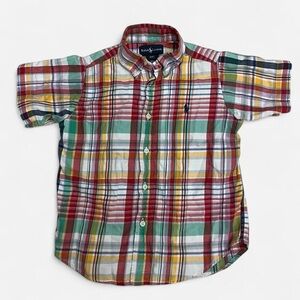 Ralph Lauren Boys Preppy Plaid Shirt